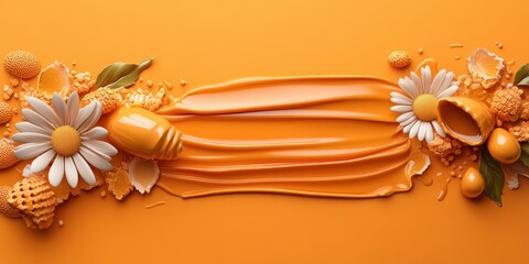 Obraz premium Golden Honey Banner