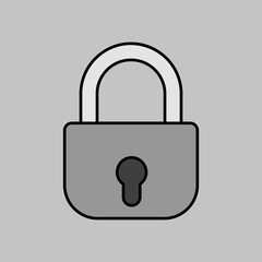 Security lock icon. Privacy and data protection