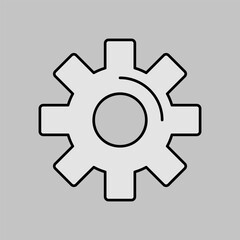 Settings icon with additional gears symbol