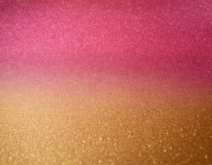 A mesmerizing gradient of pink and gold sparkles create a stunning background.