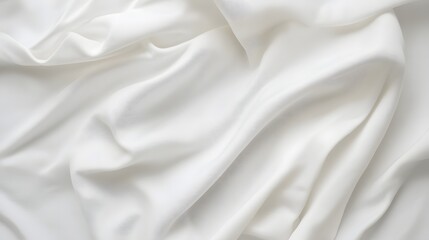 Obraz premium Crisp and Minimalist White Textile on Solid Background with Subtle Folds and Shadows