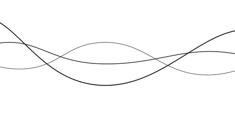 White background wave lines abstract design vector waves background for desktop