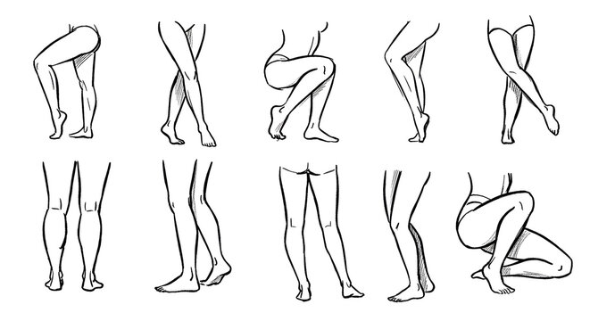 Figure Drawing Leg Anatomy Poses