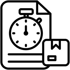 Obraz premium Limited Outline Icon