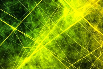 Abstract Digital Grid: Dynamic abstract digital composition with vibrant interconnected lines and patterns.