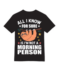 Not a Morning Person Sloth T-Shirt