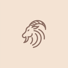 Goat Logo – A strong goat logo representing determination, resilience, and adventure.