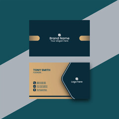 Gold foil business card template