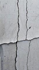 Fototapeta premium A Grunge-Style Wallpaper Featuring A Distressed Concrete Texture With A Cracked Surface And Weathered Paint, Showcasing A Monochromatic Palette, Using A Dark Gray And White Color Sch.