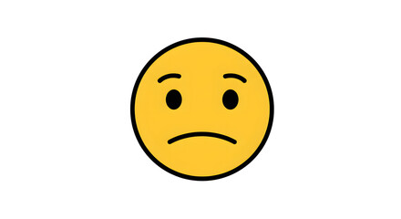 Fototapeta premium Sad Face Emoji Vector Illustration