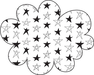 Abstract Cloud Shape - Modern Design Concept