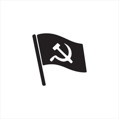 black and white flag