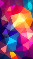 Obraz premium A High-Resolution Image Depicting A Geometric Background Composed Of Overlapping, Translucent Polygons In Vibrant Jewel Tones, Illuminated With A Soft, Diffused Light, Creating An Et.