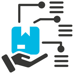 Obraz premium Pre Sale Glyph Blue Grey Icon