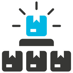 Exclusive Glyph Blue Grey Icon