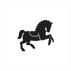 horse silhouette vector