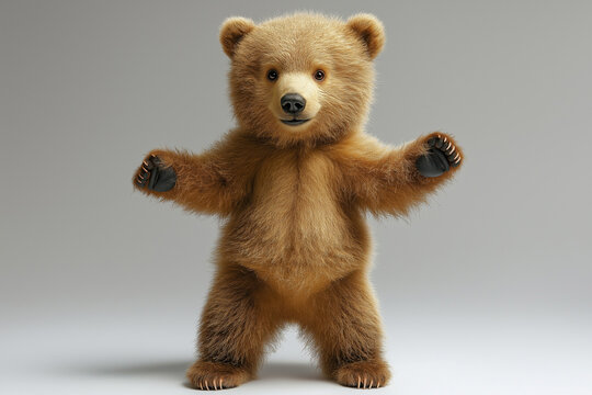 Cute Teedy Bear isolated on white background