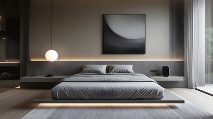bed, bedroom, room, hotel, interior, pillow, furniture, lamp, luxury, home, design, house, comfortable, decor, pillows, apartment, bedding, nobody, sheet, light, blanket, headboard, sleep, indoors, re