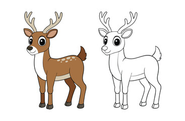  Majestic Buck Deer Coloring Page