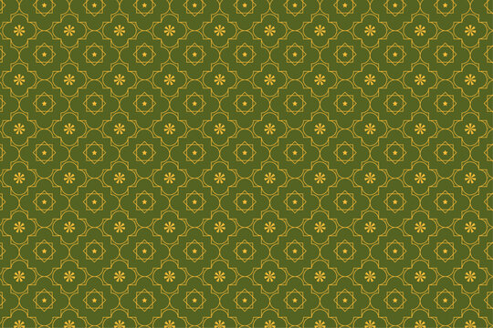 A beautifully intricate pattern featuring Islamic ornamental designs and abstract geometric tile motifs. Perfect for backgrounds, textiles, wallpapers, and decorative elements in digital.