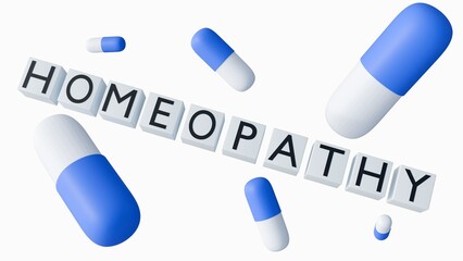 A 3D rendered of the word 