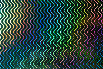 A mesmerizing pattern of wavy lines in vibrant colors, creating a ripple effect that captures the eye with its dynamic energy and fluidity.