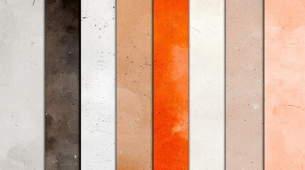 Fototapeta premium Textured Concrete Panels with Vibrant Orange Accent for Modern Design Inspiration