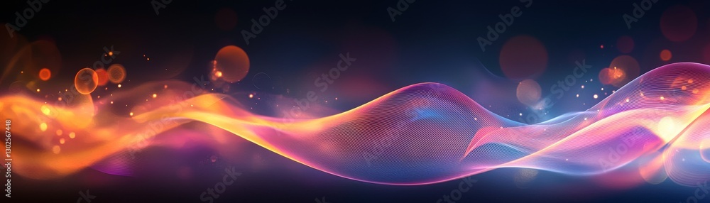 Poster dynamic abstract light swirl artistic display digital art colorful environment close-up visual harmo