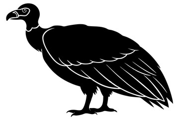 VULTURE Silhouette vector illustration