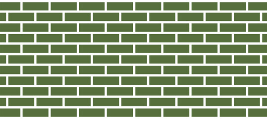 Green brick wall texture background