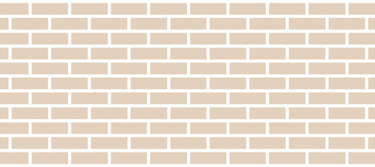 Obraz premium Beige brick wall texture background