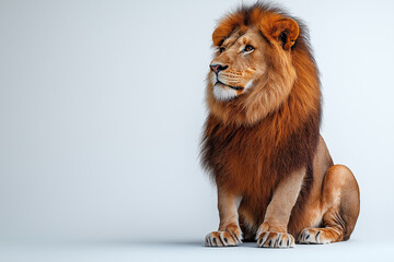 lion isolated on white