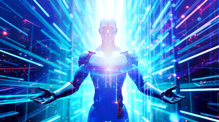 Cyber Security Innovations Cutting-Edge Technology Background