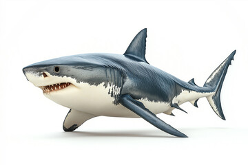 Naklejka premium Shark isolated on white background