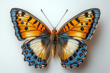 Fototapeta premium lose-Up of a Beautiful Butterfly A Macro Shot of Its Vibrant Wings