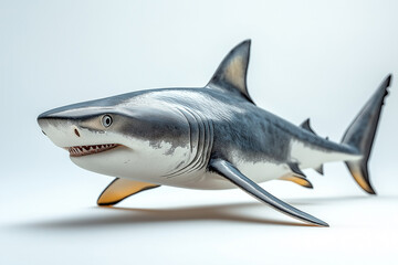 Obraz premium Shark isolated on white background