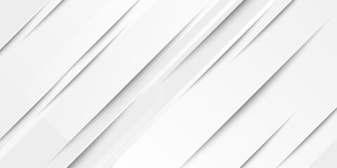 Fototapeta premium Abstract white background. Minimal geometric white light background