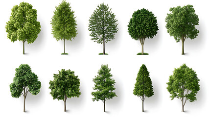 Diverse tree species display nature reserve botanical illustration lush environment aerial view environmental awareness