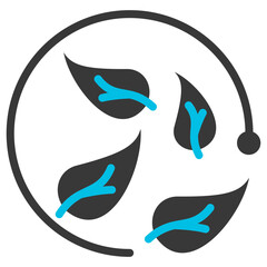 Eco Friendly Glyph Blue Grey Icon