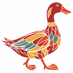 Duck Silhouette vector illustration