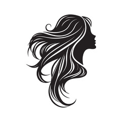 woman with long hair