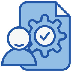 Ethical Blue White Icon