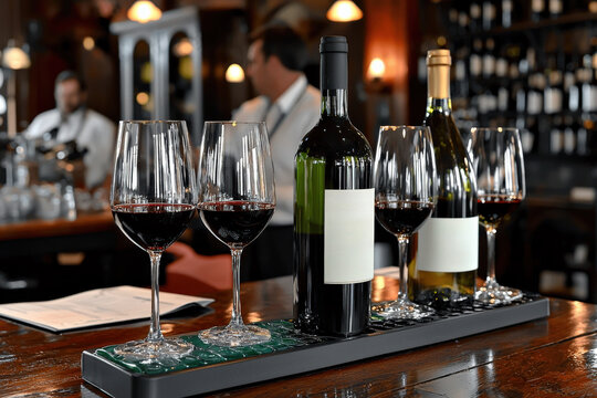 Wine Industry Trends - A luxurious wine tasting event showcasing the latest industry innovations.