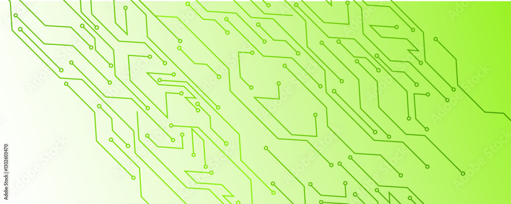 Poster abstract digital technology futuristic internet network speed connection green background.