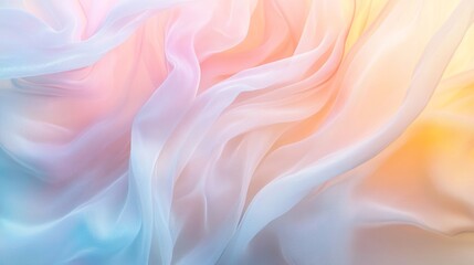 Obraz premium Pastel Swirls: Abstract Fabric Flow 