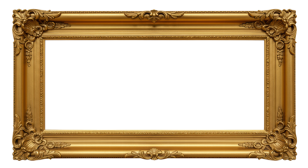 Golden decorative element, cut out