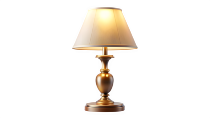 Realistic Table Lamp on Transparent Background – Minimalist Lighting Design