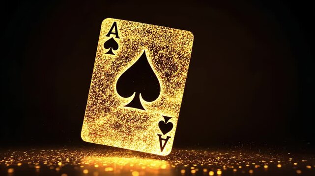 ace of spades, playing cards on black