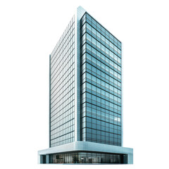 Modern Business Building isolated on transparent background, PNG