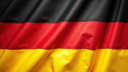 Bavarian Flag, A vibrant Bavarian flag waving in a sunny afternoon golden light rich textures Alps background